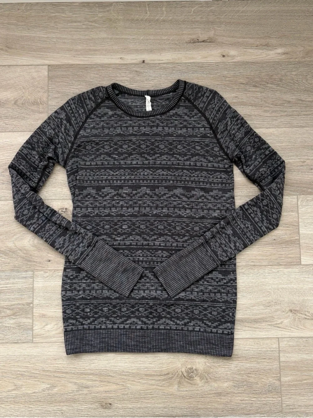 Lululemon Rest Less Pullover in Heathered Black